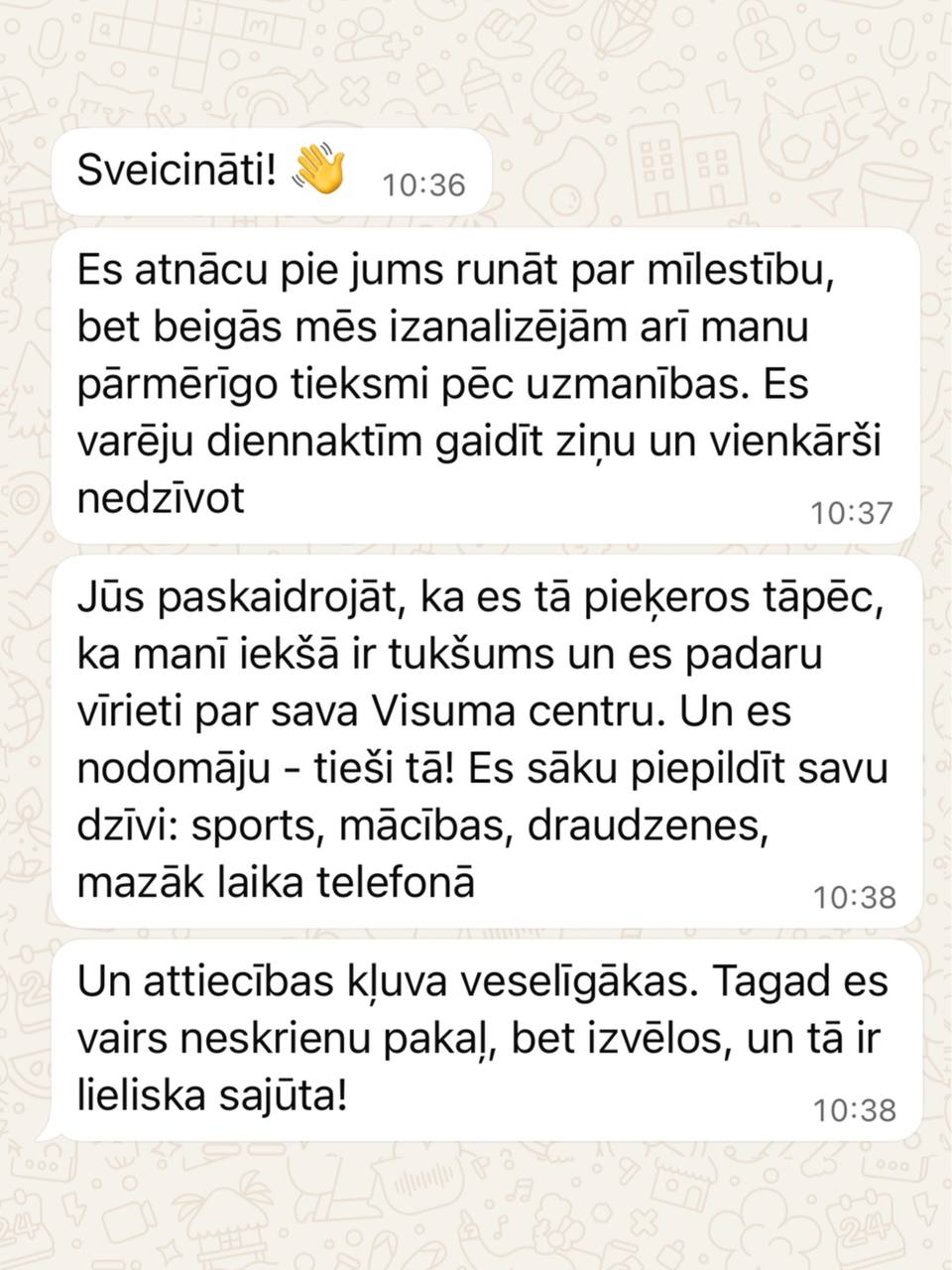 Atsauksme no Ilze Kalniņa
